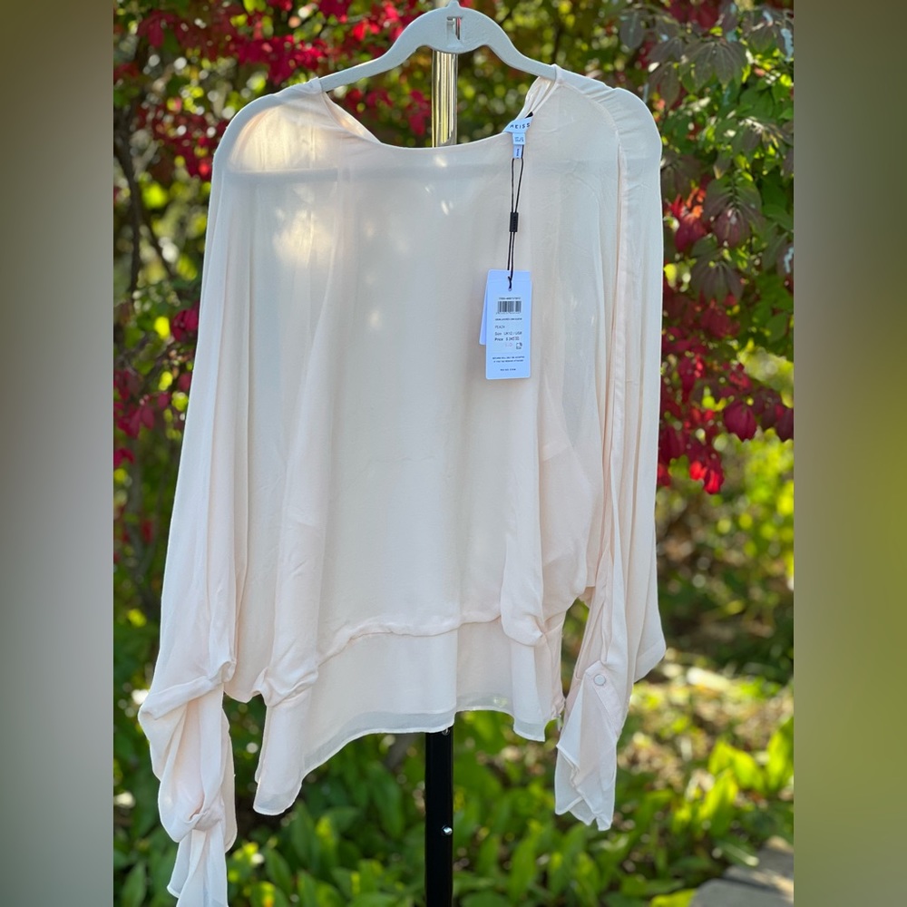 Reiss Beige Long Sleeve New Women’s Blouse
